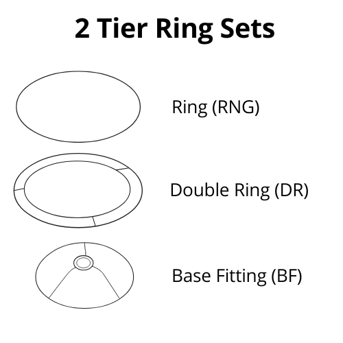 Lamp Shade Frame Sets - 2 Tier