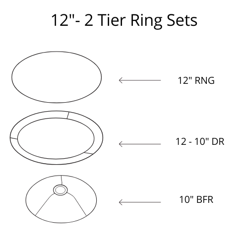 Lamp Shade Frame Sets - 2 Tier