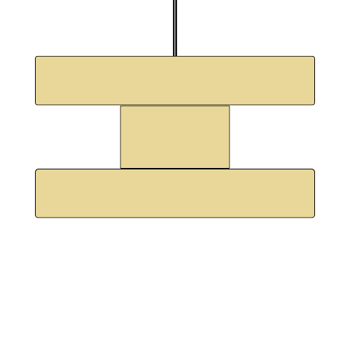 Dramatic Pendant Shade Frame Sets - 3 Tier