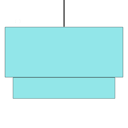 Pendant Shade Frame Sets - 2 Tier
